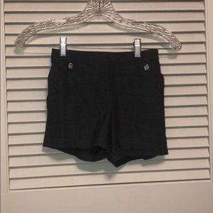 Girls Grey and silver button shorts